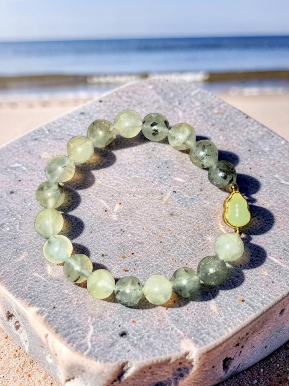 10mm Stunning Prehnite Bracelet 💚